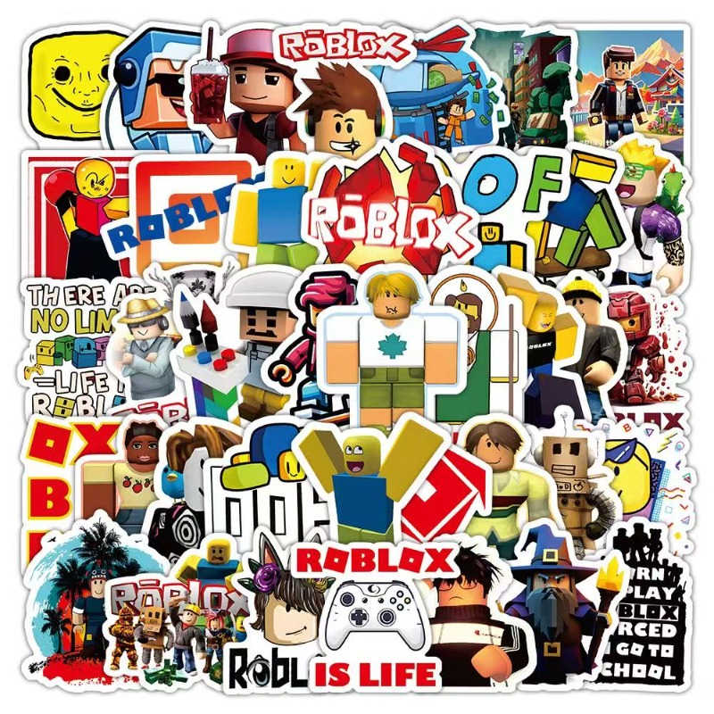 Party Games In Roblox - 60 قطعة/المجموعة Roblox لعبة الملصقات الطرفية