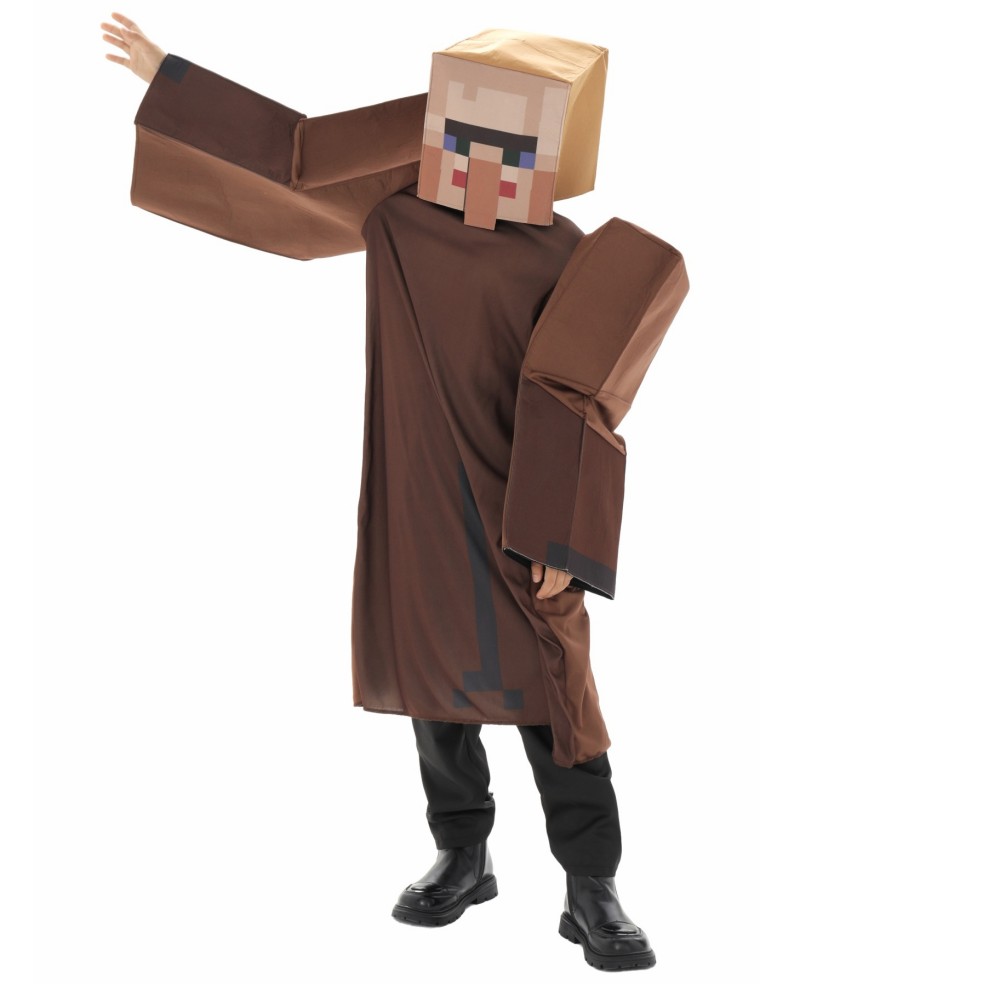 Party Games Minecraft - بدلة تنكرية للأولاد على شكل قروي