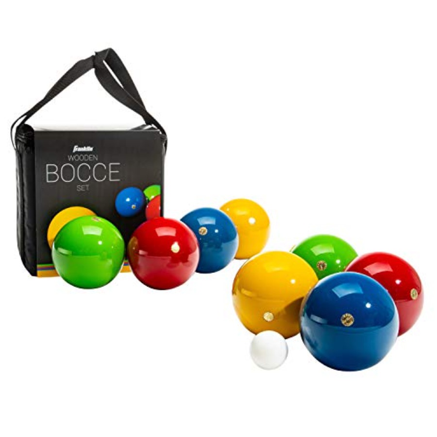 Bocce Ball Lawn - مجموعة كرات البوتشي، 8 كرات خشبية