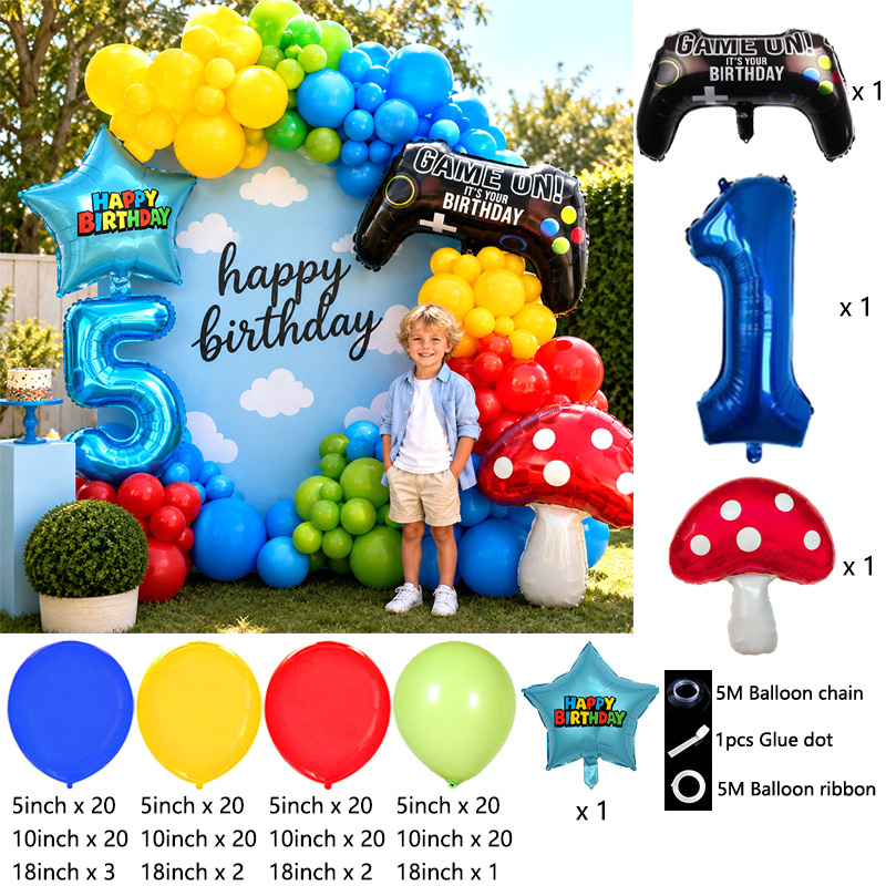طقم أقواس بالونات على شكل فطر  - مراجعة Party Games Bunny وسعره