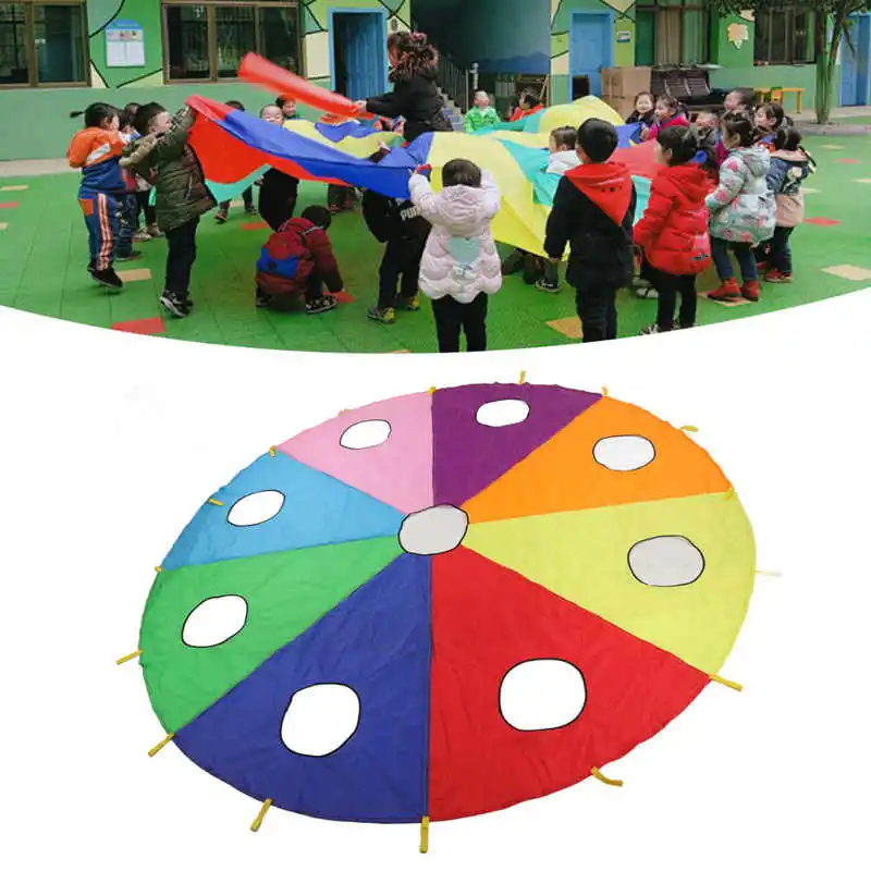 لعبة قفز المظلات قوس قزح متعدد - مراجعة Party Games Group For Adults وسعره