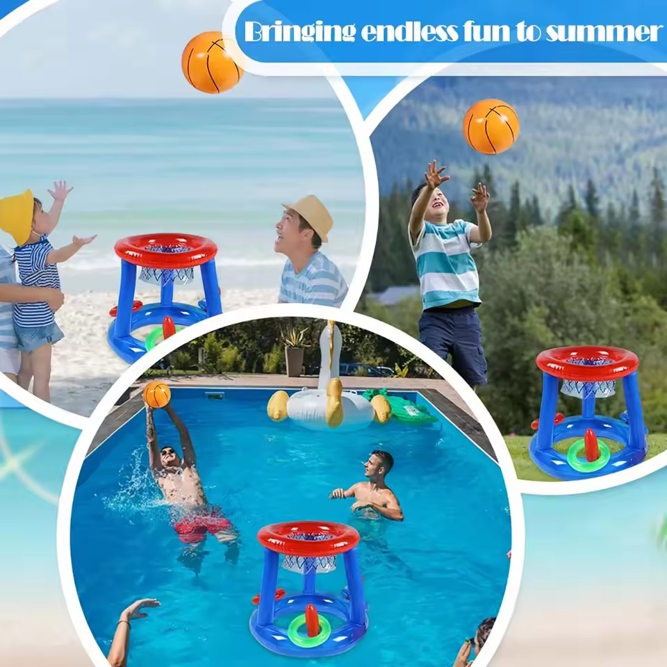 لعبة كرة السلة العائمة القابلة - مراجعة Ring Toss Outdoor وسعره