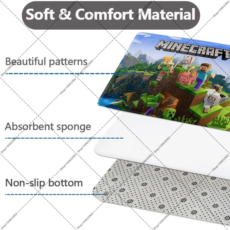 سجادة أرضية من الفلانيل بتصميم - مراجعة Party Games Minecraft وسعره