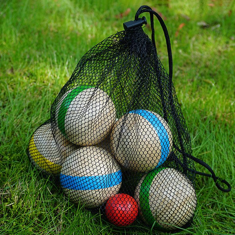 7 قطع من كرات البوكسي الخشبية، - مراجعة Bocce Ball Lawn وسعره