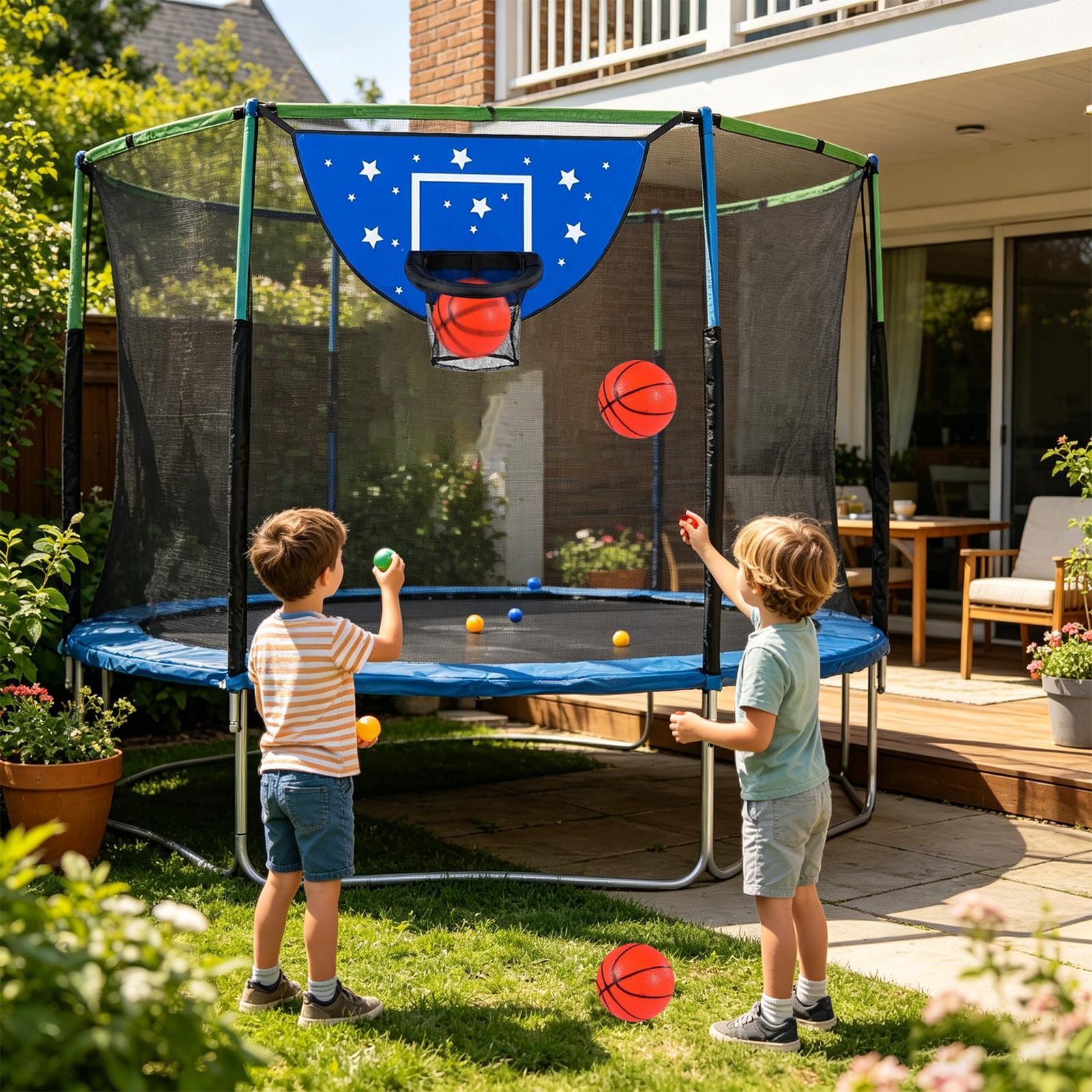 هدف كرة السلة للترامبولين مع ل - مراجعة Ring Toss Outdoor وسعره