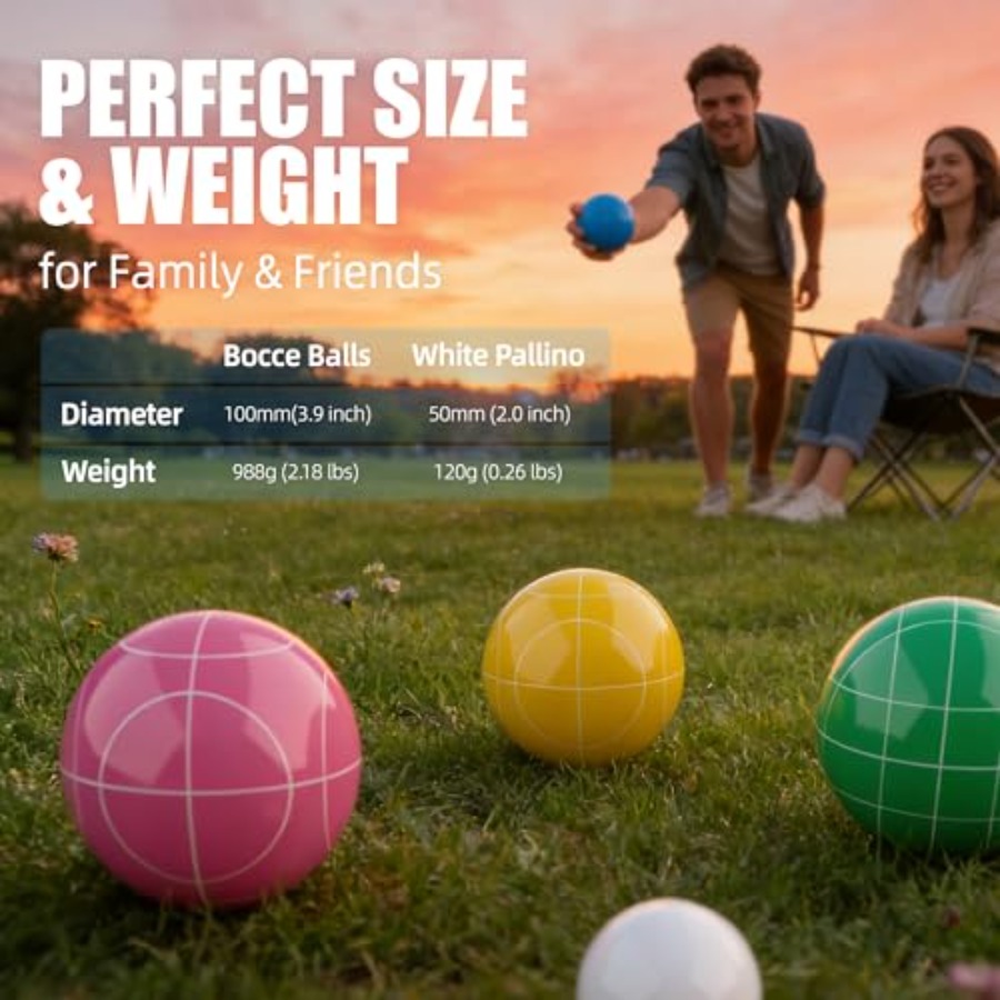 مجموعة كرة البوكسيه للحدائق وا - مراجعة Bocce Ball Lawn وسعره