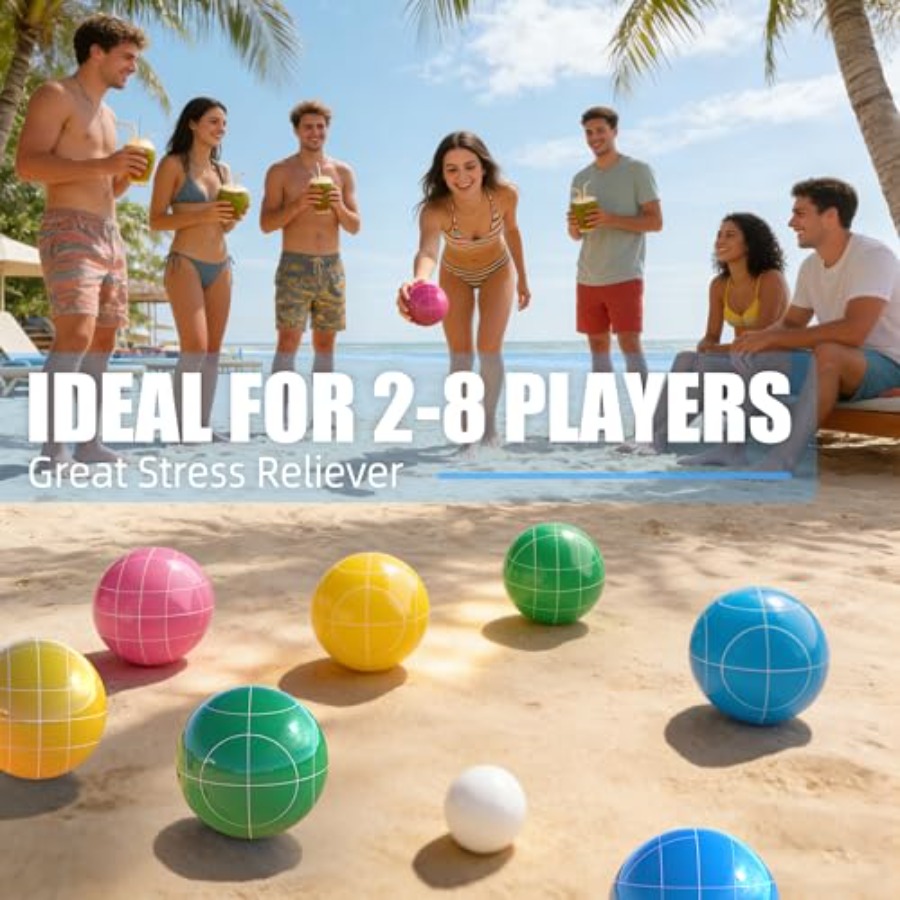 مجموعة كرة البوكسيه للحدائق وا - مراجعة Bocce Ball Lawn وسعره